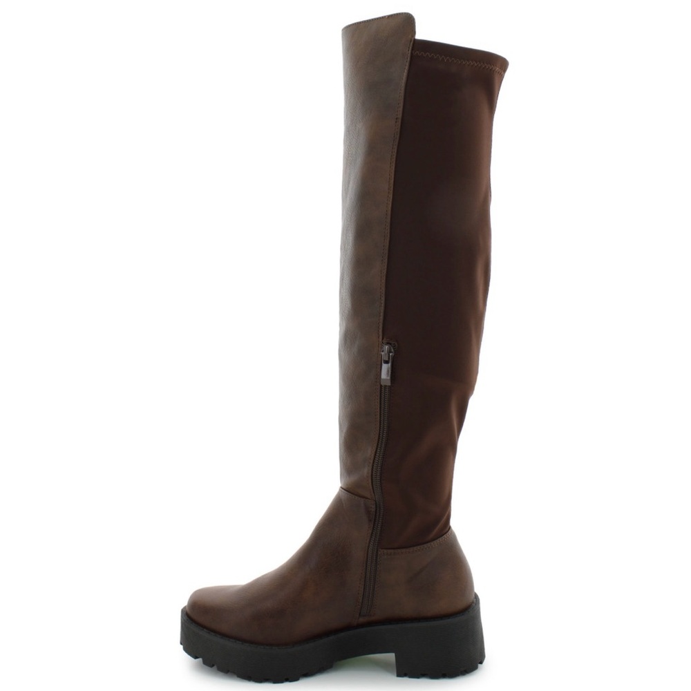 Dirty Laundry Dark Brown Over the Knee Boots